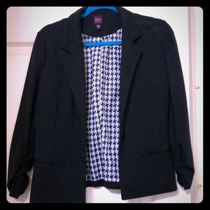 Black Cotton Bebe blazer